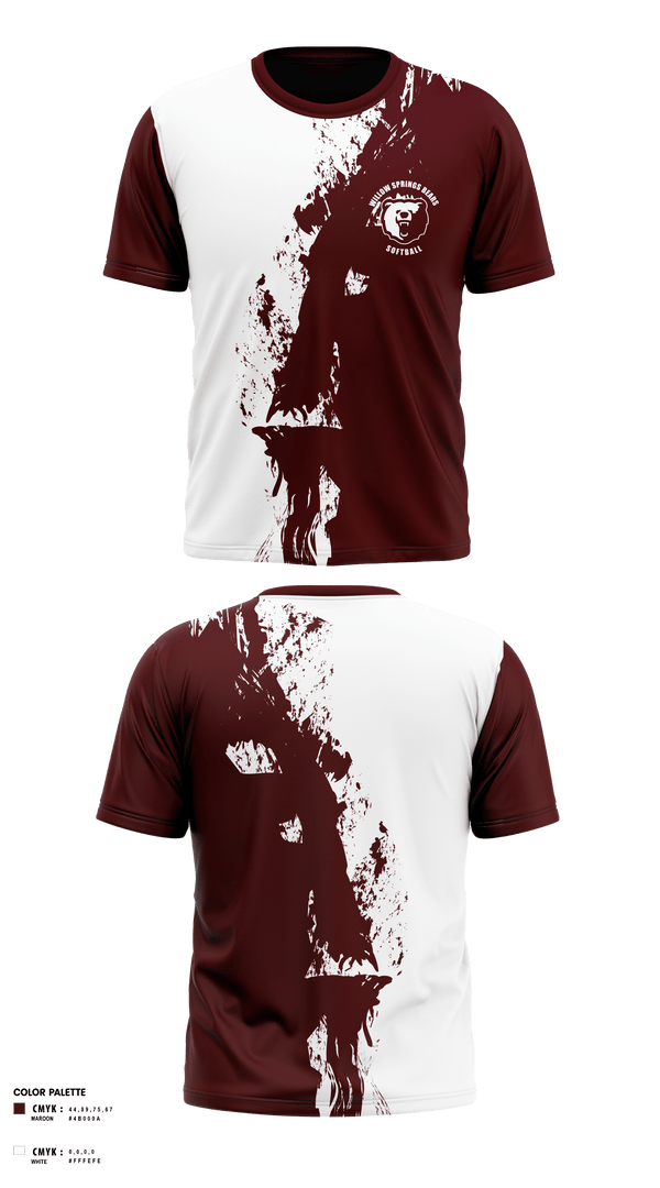 Short Sleeve Performance Shirt, Willow Springs Bears Softball, Softball, Teamtime, Team time, sublimation, custom sports apparel, team uniforms, spirit wear, spiritwear, sports uniforms, custom shirts, team store, custom team store, fundraiser sports, apparel fundraiser