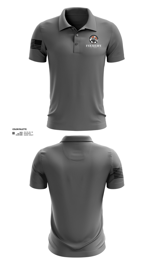Short Sleeve Performance Polo, Ferallife Guards, , Teamtime, Team time, sublimation, custom sports apparel, team uniforms, spirit wear, spiritwear, sports uniforms, custom shirts, team store, custom team store, fundraiser sports, apparel fundraiser