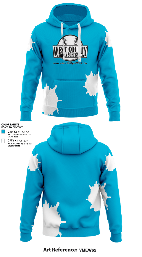 Hoodie, WCSA, Softball, Teamtime, Team time, sublimation, custom sports apparel, team uniforms, spirit wear, spiritwear, sports uniforms, custom shirts, team store, custom team store, fundraiser sports, apparel fundraiser