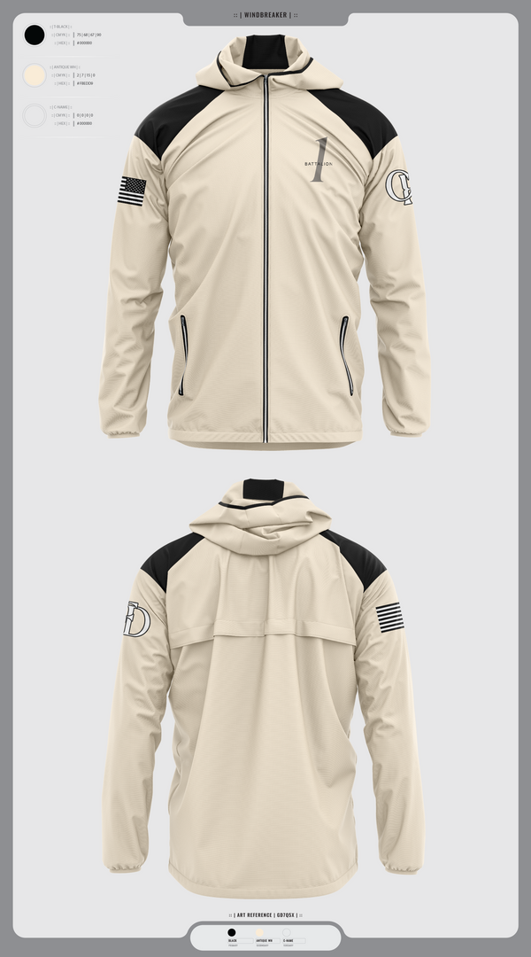 Windbreaker, Battalion 1, , Teamtime, Team time, sublimation, custom sports apparel, team uniforms, spirit wear, spiritwear, sports uniforms, custom shirts, team store, custom team store, fundraiser sports, apparel fundraiser