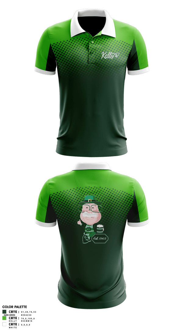 Short Sleeve Performance Polo, Kelly’s Irish Pub, , Teamtime, Team time, sublimation, custom sports apparel, team uniforms, spirit wear, spiritwear, sports uniforms, custom shirts, team store, custom team store, fundraiser sports, apparel fundraiser