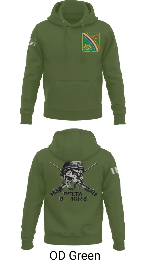 Hoodie, 1st Battalion 69th Infantry Regiment, Army, Teamtime, Team time, sublimation, custom sports apparel, team uniforms, spirit wear, spiritwear, sports uniforms, custom shirts, team store, custom team store, fundraiser sports, apparel fundraiser