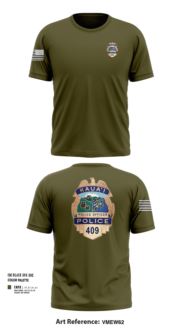 Short Sleeve Performance Shirt, KAUAI POLICE DEPT, , Teamtime, Team time, sublimation, custom sports apparel, team uniforms, spirit wear, spiritwear, sports uniforms, custom shirts, team store, custom team store, fundraiser sports, apparel fundraiser