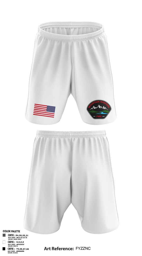 Athletic Shorts With Pockets, Marine corps mountain warfare training center fire and emergency services, Fire Department, Teamtime, Team time, sublimation, custom sports apparel, team uniforms, spirit wear, spiritwear, sports uniforms, custom shirts, team store, custom team store, fundraiser sports, apparel fundraiser