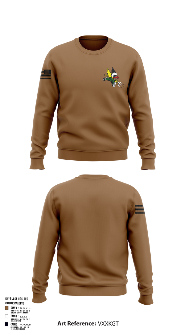 Crew Neck Sweatshirt, 124th ATKS, , Teamtime, Team time, sublimation, custom sports apparel, team uniforms, spirit wear, spiritwear, sports uniforms, custom shirts, team store, custom team store, fundraiser sports, apparel fundraiser