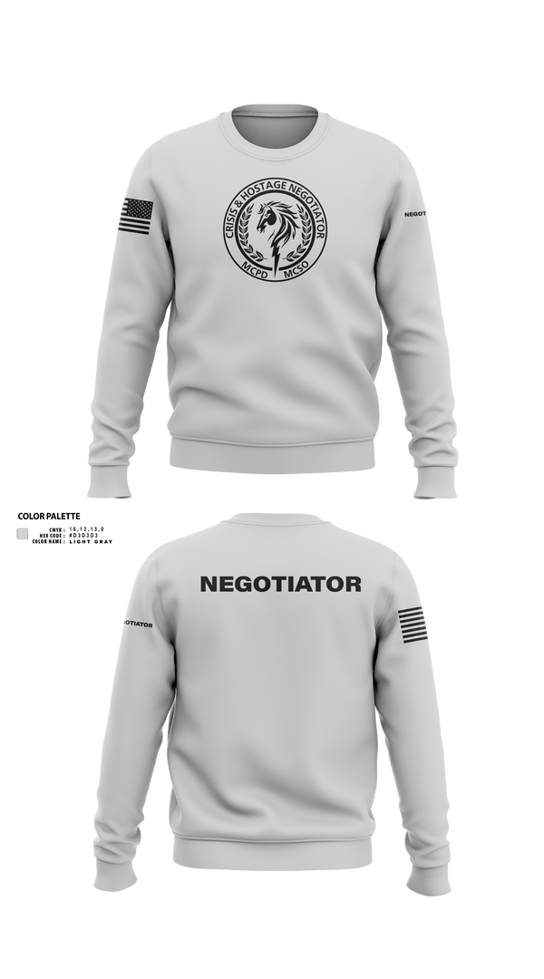 Crew Neck Sweatshirt, Montgomery County Police CNT, , Teamtime, Team time, sublimation, custom sports apparel, team uniforms, spirit wear, spiritwear, sports uniforms, custom shirts, team store, custom team store, fundraiser sports, apparel fundraiser