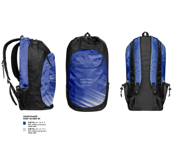 Gear Bag, Clinton Barracudas Swim, Swimming, Teamtime, Team time, sublimation, custom sports apparel, team uniforms, spirit wear, spiritwear, sports uniforms, custom shirts, team store, custom team store, fundraiser sports, apparel fundraiser