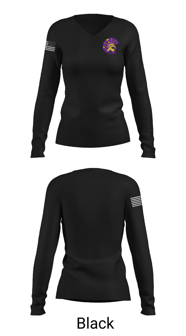 Womens Long Sleeve Vneck Shirt, Mendota High School Track and Field, Track & Field, Teamtime, Team time, sublimation, custom sports apparel, team uniforms, spirit wear, spiritwear, sports uniforms, custom shirts, team store, custom team store, fundraiser sports, apparel fundraiser