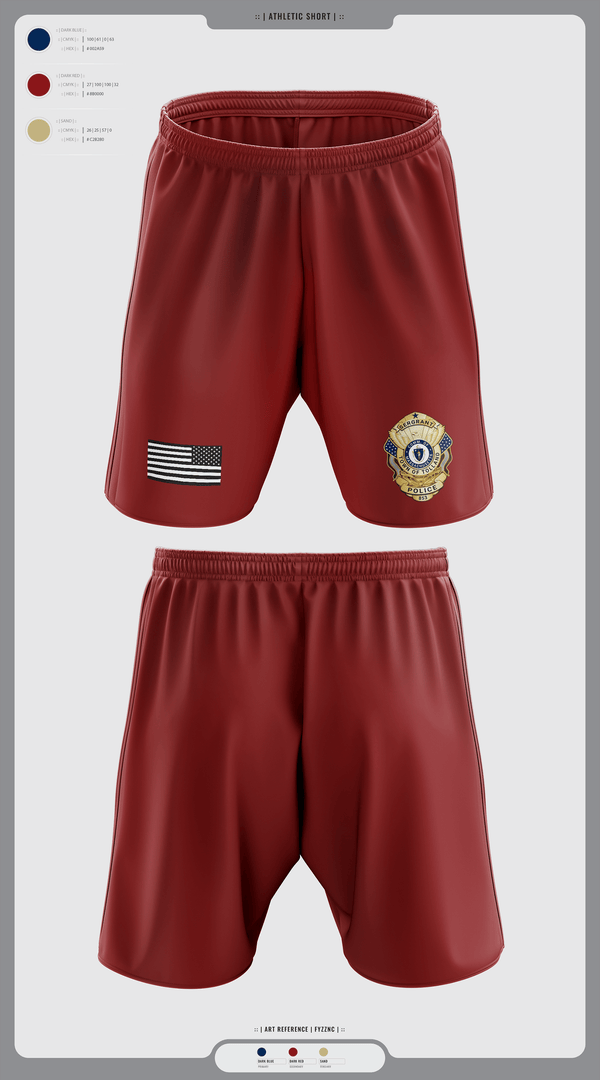 Athletic Shorts With Pockets, Tolland Police Department, , Teamtime, Team time, sublimation, custom sports apparel, team uniforms, spirit wear, spiritwear, sports uniforms, custom shirts, team store, custom team store, fundraiser sports, apparel fundraiser