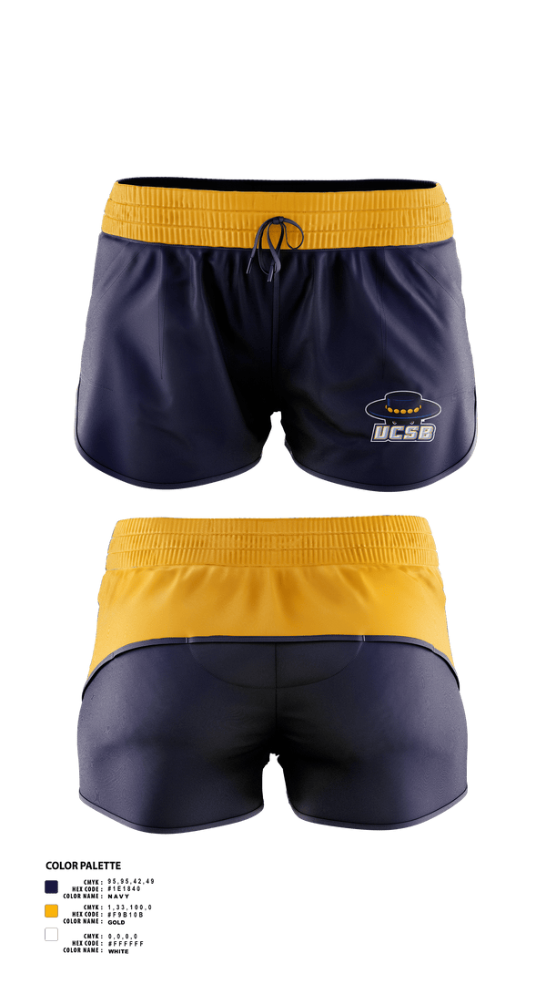 Track Shorts, University of California Santa Barbara Track & Field, Track & Field, Teamtime, Team time, sublimation, custom sports apparel, team uniforms, spirit wear, spiritwear, sports uniforms, custom shirts, team store, custom team store, fundraiser sports, apparel fundraiser