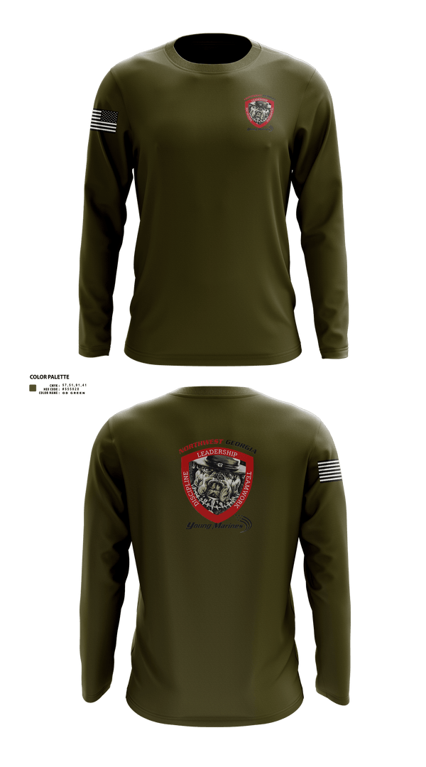 Long Sleeve Performance Shirt, Northwest Georgia Young Marines, , Teamtime, Team time, sublimation, custom sports apparel, team uniforms, spirit wear, spiritwear, sports uniforms, custom shirts, team store, custom team store, fundraiser sports, apparel fundraiser