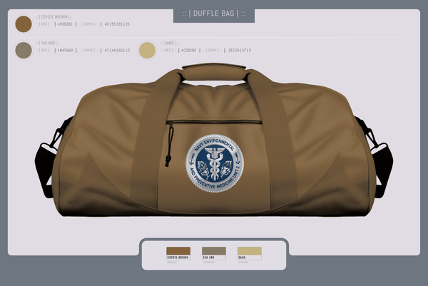 Duffle Bag, PREVENTATIVE MEDICINE, , Teamtime, Team time, sublimation, custom sports apparel, team uniforms, spirit wear, spiritwear, sports uniforms, custom shirts, team store, custom team store, fundraiser sports, apparel fundraiser