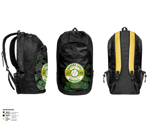 Gear Bag, Queens Lake Panthers, Softball, Teamtime, Team time, sublimation, custom sports apparel, team uniforms, spirit wear, spiritwear, sports uniforms, custom shirts, team store, custom team store, fundraiser sports, apparel fundraiser
