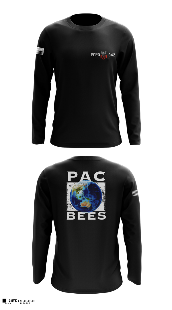 Long Sleeve Performance Shirt, NMCB 4, Navy, Teamtime, Team time, sublimation, custom sports apparel, team uniforms, spirit wear, spiritwear, sports uniforms, custom shirts, team store, custom team store, fundraiser sports, apparel fundraiser