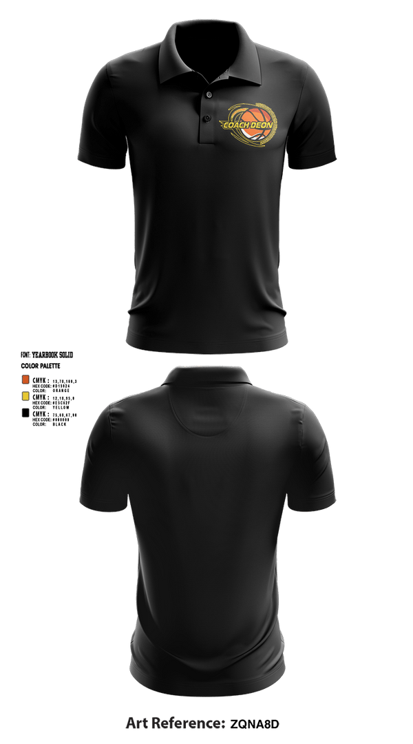 Short Sleeve Performance Polo, Coach Deon Fundamental Youth Basketball Training, Men's Basketball, Teamtime, Team time, sublimation, custom sports apparel, team uniforms, spirit wear, spiritwear, sports uniforms, custom shirts, team store, custom team store, fundraiser sports, apparel fundraiser