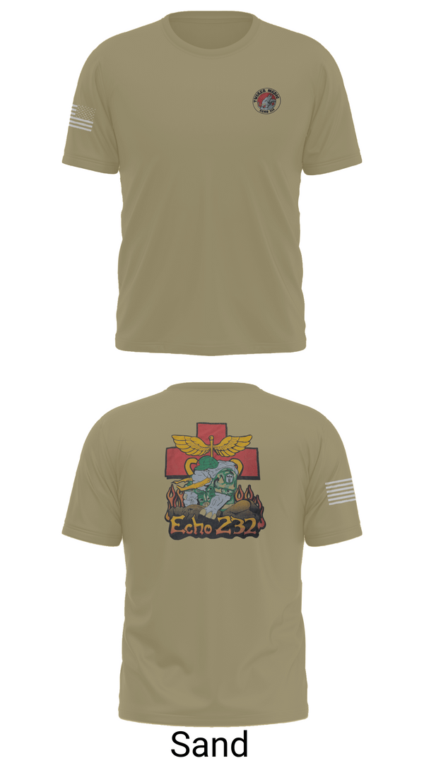 Short Sleeve Performance Shirt, Echo Company 232nd battalion, Army, Teamtime, Team time, sublimation, custom sports apparel, team uniforms, spirit wear, spiritwear, sports uniforms, custom shirts, team store, custom team store, fundraiser sports, apparel fundraiser