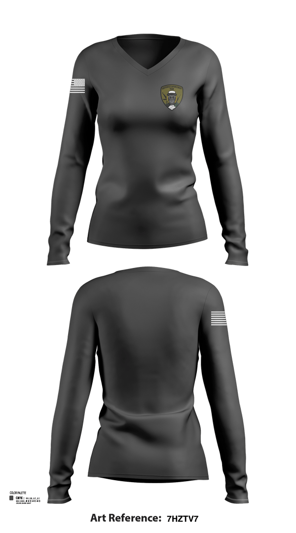 Womens Long Sleeve Vneck Shirt, Southwest Enforcement Team, , Teamtime, Team time, sublimation, custom sports apparel, team uniforms, spirit wear, spiritwear, sports uniforms, custom shirts, team store, custom team store, fundraiser sports, apparel fundraiser