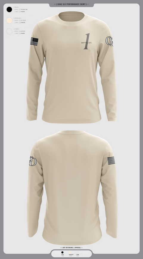 Long Sleeve Performance Shirt, Battalion 1, , Teamtime, Team time, sublimation, custom sports apparel, team uniforms, spirit wear, spiritwear, sports uniforms, custom shirts, team store, custom team store, fundraiser sports, apparel fundraiser