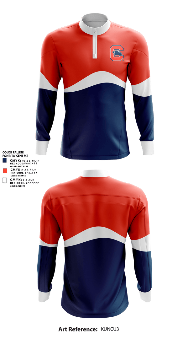 Quarter Zip Jacket, Chapman High School Track and Field, Track & Field, Teamtime, Team time, sublimation, custom sports apparel, team uniforms, spirit wear, spiritwear, sports uniforms, custom shirts, team store, custom team store, fundraiser sports, apparel fundraiser