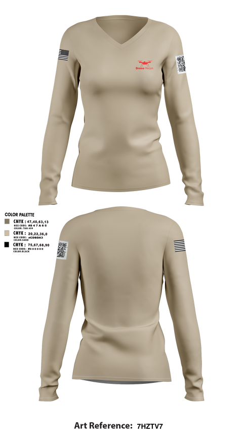 Womens Long Sleeve Vneck Shirt, , , Teamtime, Team time, sublimation, custom sports apparel, team uniforms, spirit wear, spiritwear, sports uniforms, custom shirts, team store, custom team store, fundraiser sports, apparel fundraiser