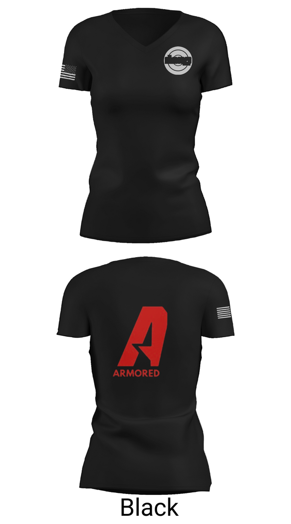 Womens Short Sleeve Vneck Shirt, THE ARMORED LEAGUE, Wrestling, Teamtime, Team time, sublimation, custom sports apparel, team uniforms, spirit wear, spiritwear, sports uniforms, custom shirts, team store, custom team store, fundraiser sports, apparel fundraiser