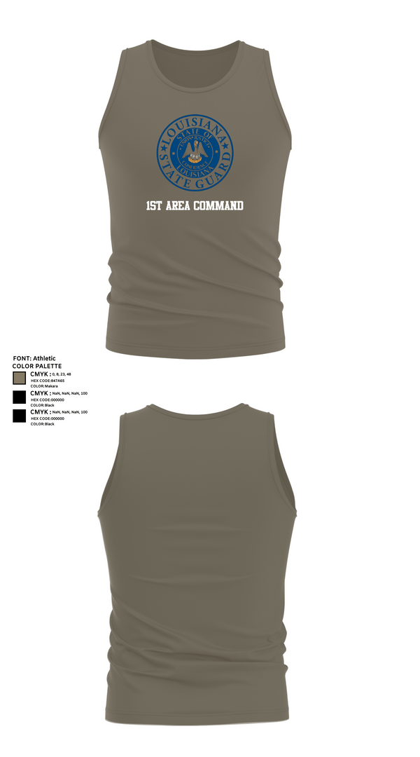 Tank Top, 1st Area Command, , Teamtime, Team time, sublimation, custom sports apparel, team uniforms, spirit wear, spiritwear, sports uniforms, custom shirts, team store, custom team store, fundraiser sports, apparel fundraiser
