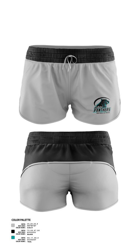Womens Shorts, MidCrest Panthers, , Teamtime, Team time, sublimation, custom sports apparel, team uniforms, spirit wear, spiritwear, sports uniforms, custom shirts, team store, custom team store, fundraiser sports, apparel fundraiser