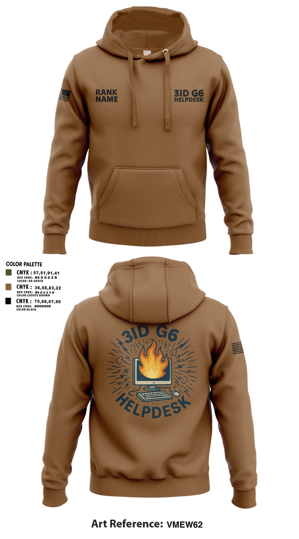 Hoodie, 3ID G6 Helpdesk, , Teamtime, Team time, sublimation, custom sports apparel, team uniforms, spirit wear, spiritwear, sports uniforms, custom shirts, team store, custom team store, fundraiser sports, apparel fundraiser