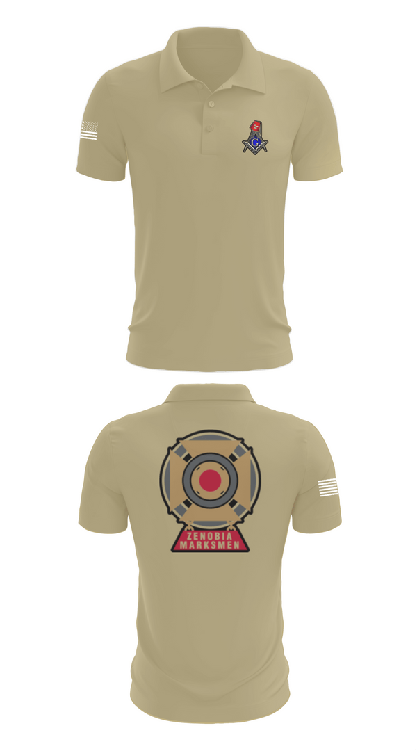 Short Sleeve Performance Polo, Zenobia Marksmen, , Teamtime, Team time, sublimation, custom sports apparel, team uniforms, spirit wear, spiritwear, sports uniforms, custom shirts, team store, custom team store, fundraiser sports, apparel fundraiser