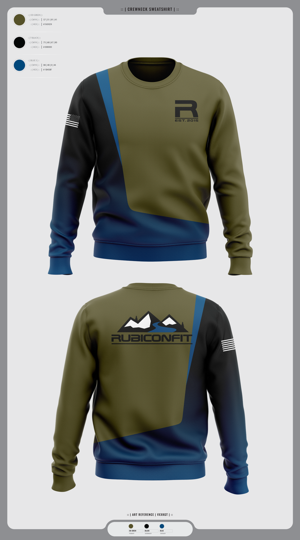Crew Neck Sweatshirt, RubiconFit, , Teamtime, Team time, sublimation, custom sports apparel, team uniforms, spirit wear, spiritwear, sports uniforms, custom shirts, team store, custom team store, fundraiser sports, apparel fundraiser