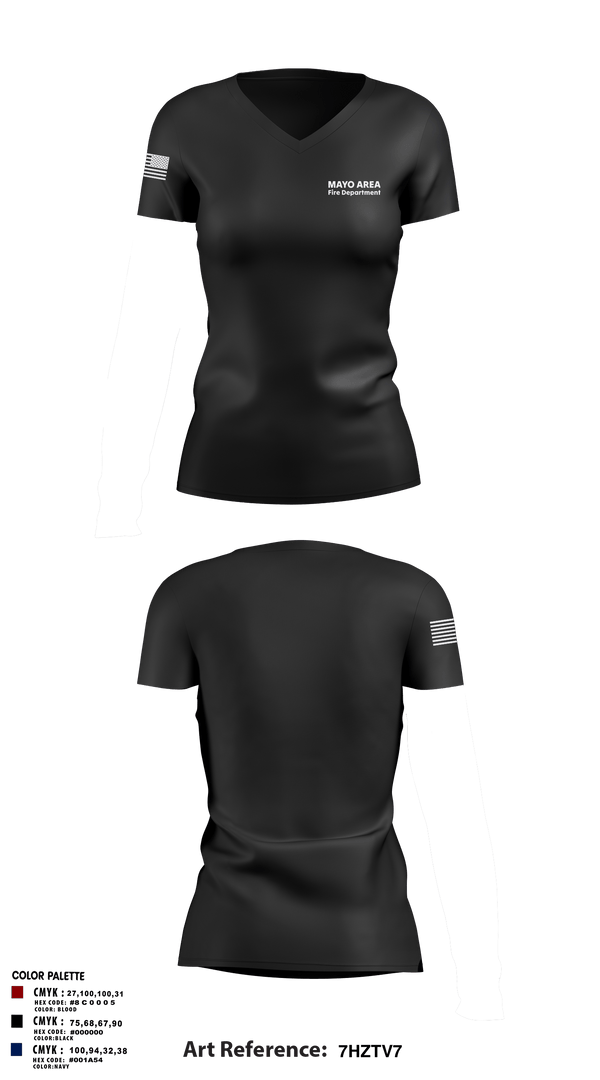 Womens Short Sleeve Vneck Shirt, Mayo Area Fire Department, , Teamtime, Team time, sublimation, custom sports apparel, team uniforms, spirit wear, spiritwear, sports uniforms, custom shirts, team store, custom team store, fundraiser sports, apparel fundraiser