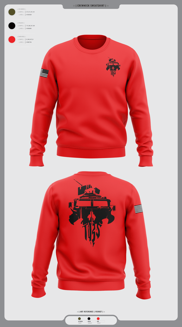 Crew Neck Sweatshirt, The Basic School, Marines, Teamtime, Team time, sublimation, custom sports apparel, team uniforms, spirit wear, spiritwear, sports uniforms, custom shirts, team store, custom team store, fundraiser sports, apparel fundraiser