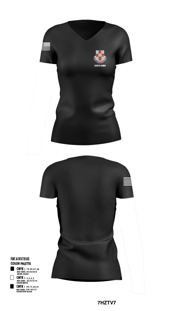 Womens Short Sleeve Vneck Shirt, 439th MMB, , Teamtime, Team time, sublimation, custom sports apparel, team uniforms, spirit wear, spiritwear, sports uniforms, custom shirts, team store, custom team store, fundraiser sports, apparel fundraiser