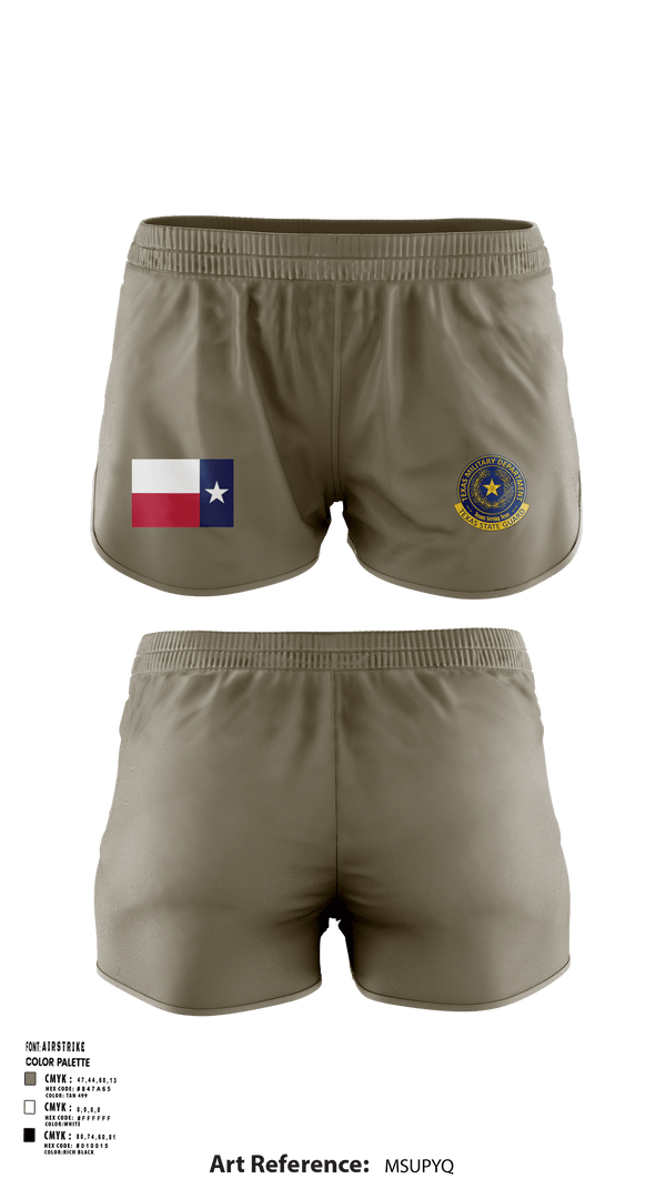 Ranger Panties, 2BN, 3BDE TXSG, , Teamtime, Team time, sublimation, custom sports apparel, team uniforms, spirit wear, spiritwear, sports uniforms, custom shirts, team store, custom team store, fundraiser sports, apparel fundraiser
