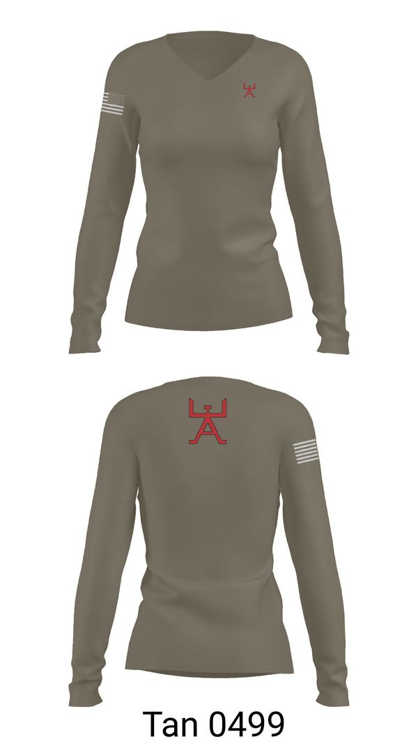 Womens Long Sleeve Vneck Shirt, 355 CES, Air Force, Teamtime, Team time, sublimation, custom sports apparel, team uniforms, spirit wear, spiritwear, sports uniforms, custom shirts, team store, custom team store, fundraiser sports, apparel fundraiser