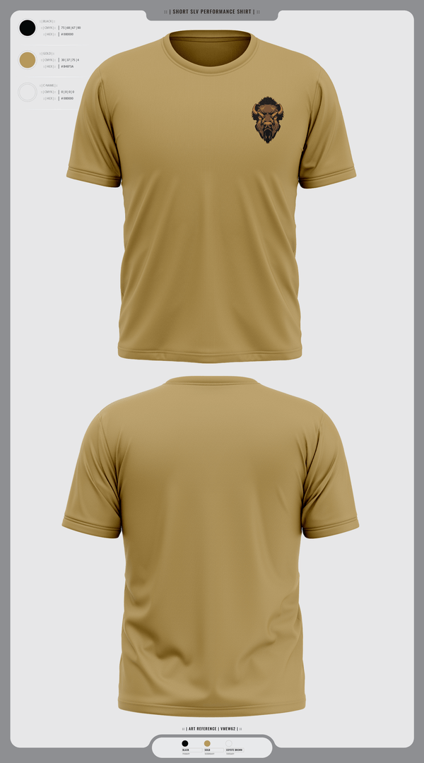 Short Sleeve Performance Shirt, Hugo Buffaloes Tennis, Tennis, Teamtime, Team time, sublimation, custom sports apparel, team uniforms, spirit wear, spiritwear, sports uniforms, custom shirts, team store, custom team store, fundraiser sports, apparel fundraiser