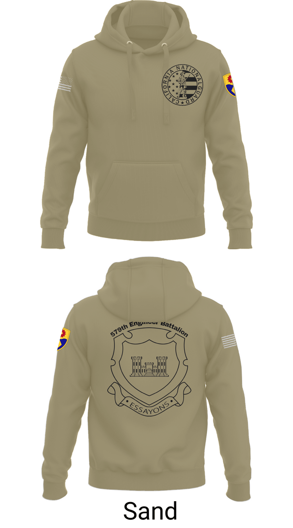 Hoodie, 132d MRBC, 579th EN BN, 49th MP DIV, , Teamtime, Team time, sublimation, custom sports apparel, team uniforms, spirit wear, spiritwear, sports uniforms, custom shirts, team store, custom team store, fundraiser sports, apparel fundraiser