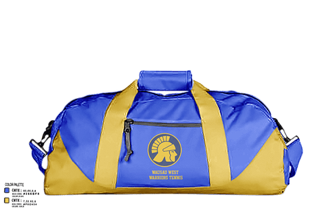 Duffle Bag, Wausau West Warriors Tennis, Tennis, Teamtime, Team time, sublimation, custom sports apparel, team uniforms, spirit wear, spiritwear, sports uniforms, custom shirts, team store, custom team store, fundraiser sports, apparel fundraiser