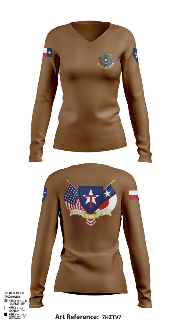 Womens Long Sleeve Vneck Shirt, 2BN, 3BDE TXSG, , Teamtime, Team time, sublimation, custom sports apparel, team uniforms, spirit wear, spiritwear, sports uniforms, custom shirts, team store, custom team store, fundraiser sports, apparel fundraiser