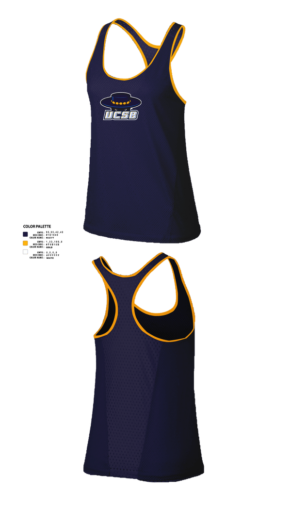 Womens Track Singlet, University of California Santa Barbara Track & Field, Track & Field, Teamtime, Team time, sublimation, custom sports apparel, team uniforms, spirit wear, spiritwear, sports uniforms, custom shirts, team store, custom team store, fundraiser sports, apparel fundraiser