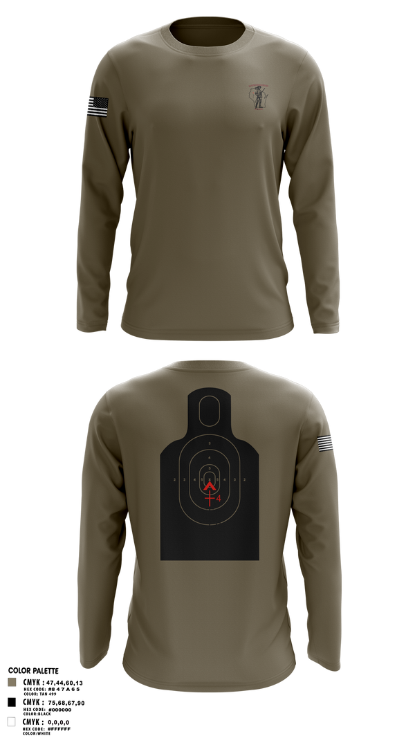 Long Sleeve Performance Shirt, WIARNG Marksmanship, , Teamtime, Team time, sublimation, custom sports apparel, team uniforms, spirit wear, spiritwear, sports uniforms, custom shirts, team store, custom team store, fundraiser sports, apparel fundraiser