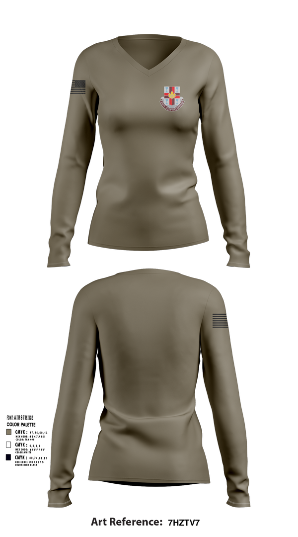Womens Long Sleeve Vneck Shirt, 439th MMB, , Teamtime, Team time, sublimation, custom sports apparel, team uniforms, spirit wear, spiritwear, sports uniforms, custom shirts, team store, custom team store, fundraiser sports, apparel fundraiser