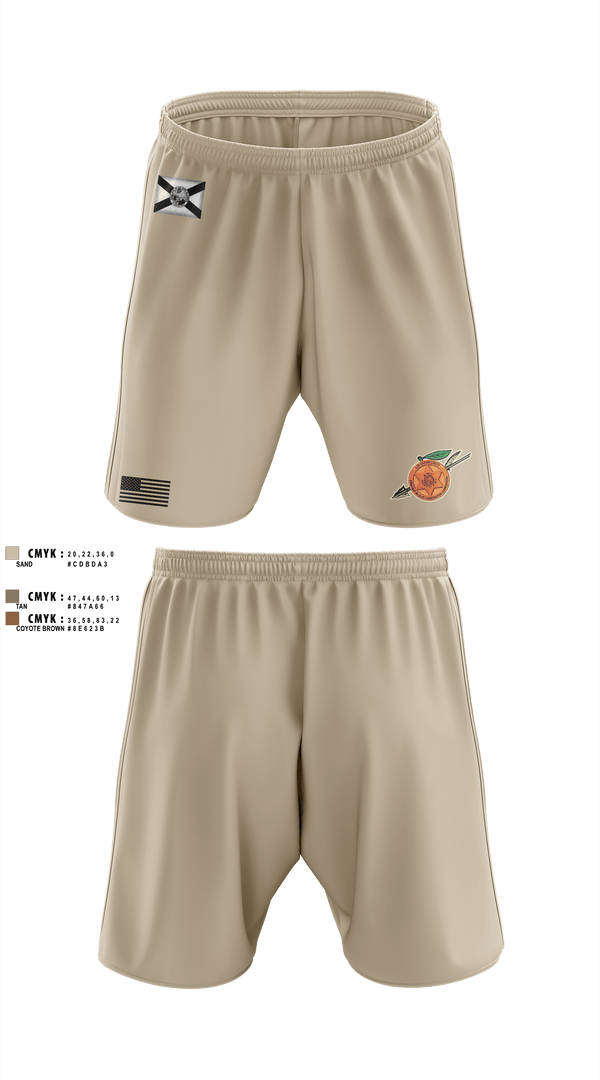 Athletic Shorts With Pockets, Seminole / Orange Crew, , Teamtime, Team time, sublimation, custom sports apparel, team uniforms, spirit wear, spiritwear, sports uniforms, custom shirts, team store, custom team store, fundraiser sports, apparel fundraiser