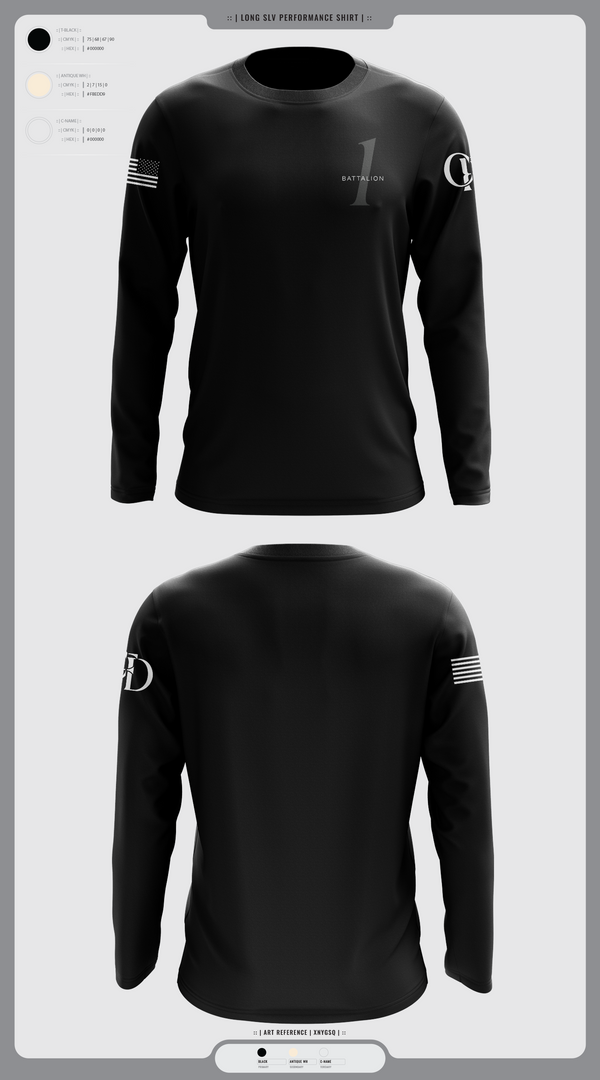 Long Sleeve Performance Shirt, Battalion 1, , Teamtime, Team time, sublimation, custom sports apparel, team uniforms, spirit wear, spiritwear, sports uniforms, custom shirts, team store, custom team store, fundraiser sports, apparel fundraiser
