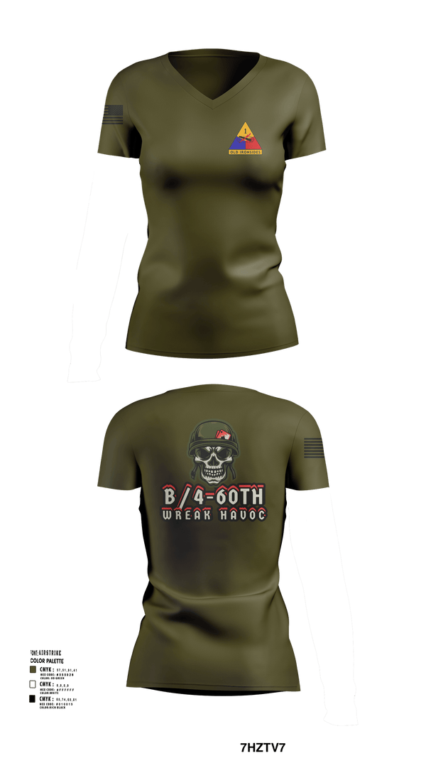 Womens Short Sleeve Vneck Shirt, B/4-60TH ADAR, Army, Teamtime, Team time, sublimation, custom sports apparel, team uniforms, spirit wear, spiritwear, sports uniforms, custom shirts, team store, custom team store, fundraiser sports, apparel fundraiser