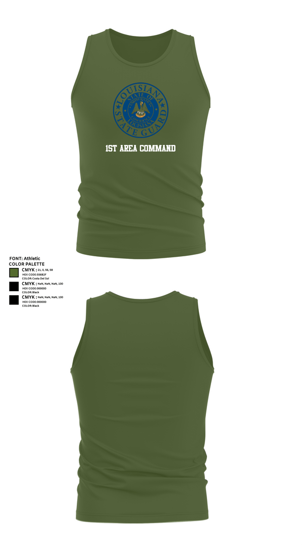 Tank Top, 1st Area Command, , Teamtime, Team time, sublimation, custom sports apparel, team uniforms, spirit wear, spiritwear, sports uniforms, custom shirts, team store, custom team store, fundraiser sports, apparel fundraiser