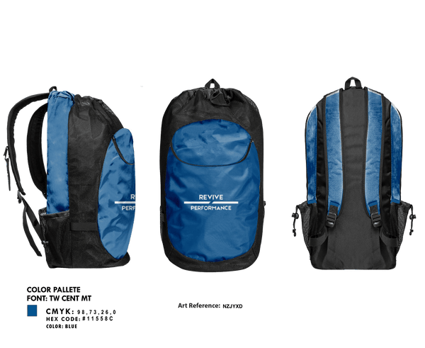 Gear Bag, Revive Performance, , Teamtime, Team time, sublimation, custom sports apparel, team uniforms, spirit wear, spiritwear, sports uniforms, custom shirts, team store, custom team store, fundraiser sports, apparel fundraiser