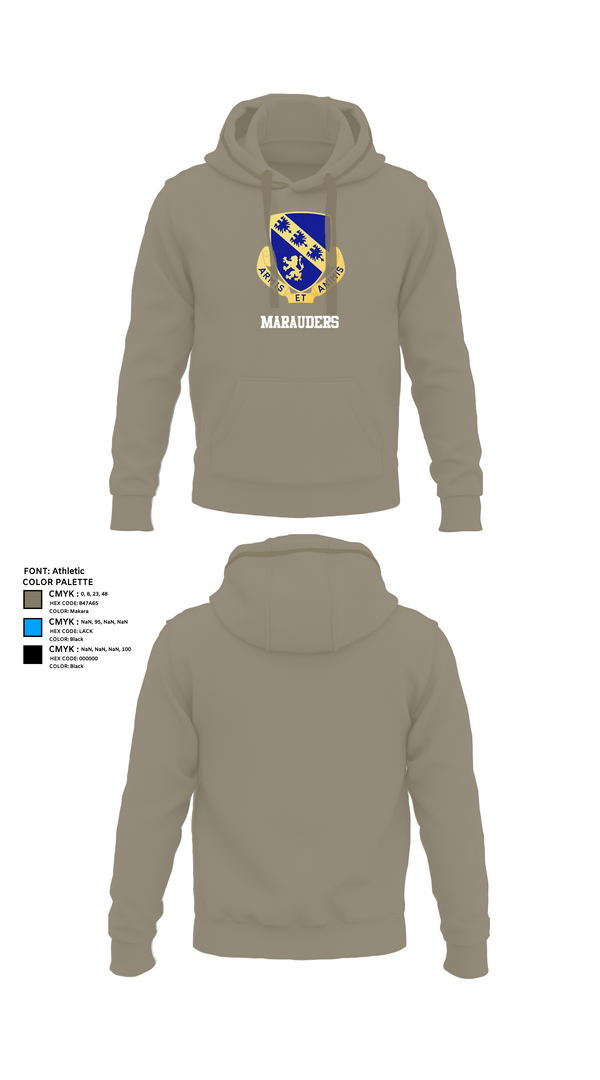 Hoodie, Marauders, Army, Teamtime, Team time, sublimation, custom sports apparel, team uniforms, spirit wear, spiritwear, sports uniforms, custom shirts, team store, custom team store, fundraiser sports, apparel fundraiser