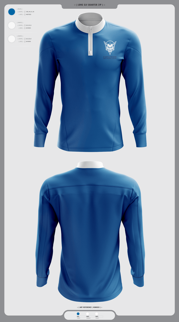 Quarter Zip Jacket, Castlewood High School Tennis, Tennis, Teamtime, Team time, sublimation, custom sports apparel, team uniforms, spirit wear, spiritwear, sports uniforms, custom shirts, team store, custom team store, fundraiser sports, apparel fundraiser