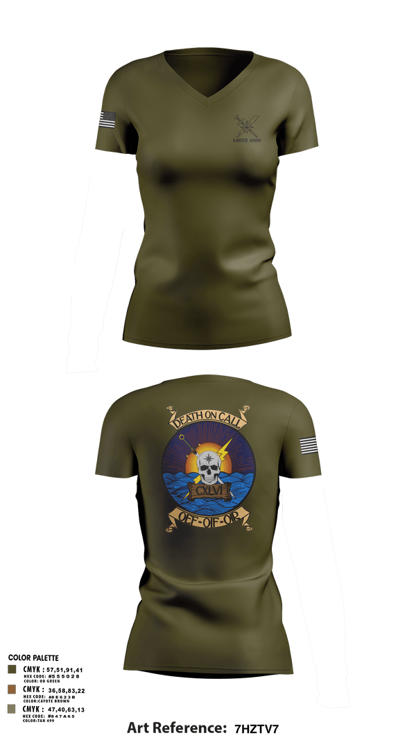 Womens Short Sleeve Vneck Shirt, 146th ASOS, Air Force, Teamtime, Team time, sublimation, custom sports apparel, team uniforms, spirit wear, spiritwear, sports uniforms, custom shirts, team store, custom team store, fundraiser sports, apparel fundraiser